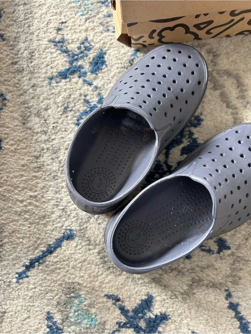 Native Black Slip-On Perforated Clog by Native